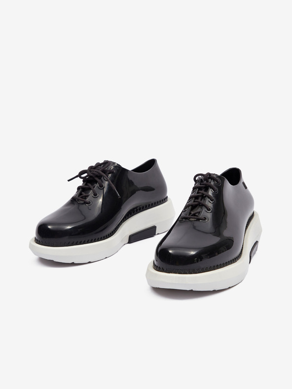 Melissa Černé dámské polobotky na platformě Grunge + Vitorino Campos