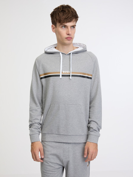 BOSS Šedá pánská mikina BOSS Authentic