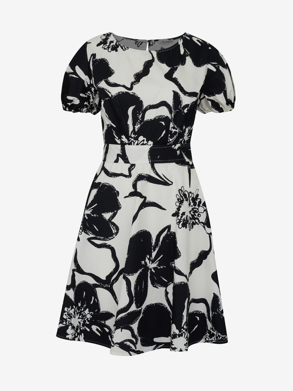 Orsay Černé dámské vzorované šaty ORSAY