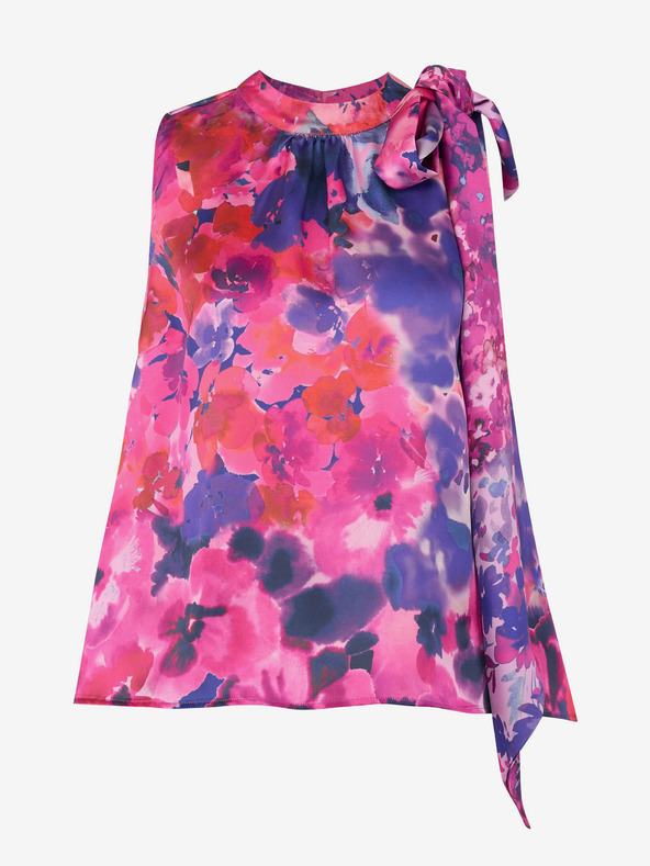 Orsay Fialový dámský květinový top ORSAY