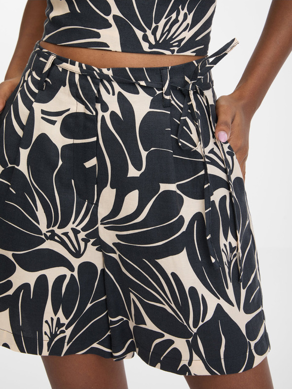 Orsay Černé dámské vzorované kraťasy ORSAY