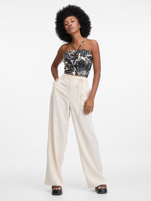 Orsay Béžové dámské kalhoty ORSAY