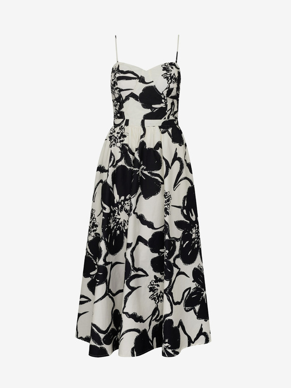 Orsay Černé dámské vzorované šaty ORSAY