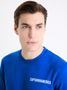 Celio Modré pánské tričko s potiskem Celio Marvel Captain America