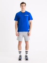 Celio Modré pánské tričko s potiskem Celio Marvel Captain America