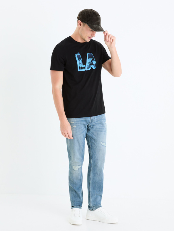 Celio Modré pánské slim fit džíny Celio Gostroy