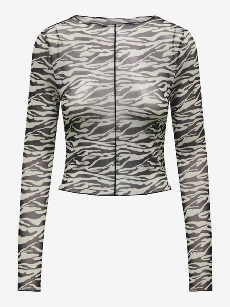 ONLY Krémovo-černý dámský vzorovaný top ONLY Lamy