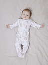 name it Bílý vzorovaný holčičí overal name it Night Suit