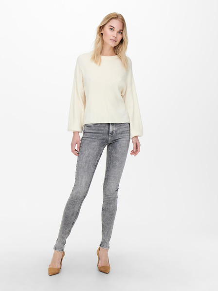 ONLY Šedé dámské skinny fit džíny ONLY