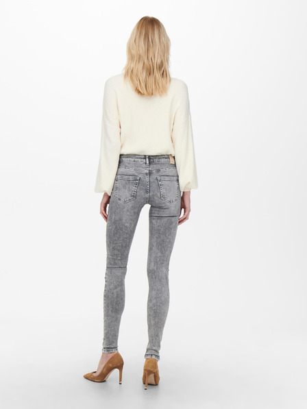 ONLY Šedé dámské skinny fit džíny ONLY