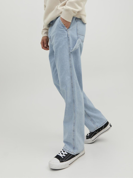 Jack & Jones Světle modré pánské straight fit džíny Jack & Jones Eddie