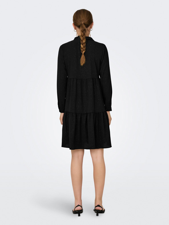 Jacqueline de Yong Černé  dámské vzorované šaty JDY Piper