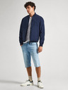Pepe Jeans Modré pánské džínové kraťasy Pepe Jeans