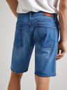 Pepe Jeans Modré pánské džínové kraťasy Pepe Jeans