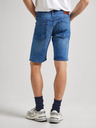 Pepe Jeans Modré pánské džínové kraťasy Pepe Jeans
