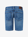 Pepe Jeans Modré pánské džínové kraťasy Pepe Jeans