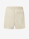 Pepe Jeans Béžové lněné pánské kraťasy Pepe Jeans