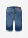 Pepe Jeans Modré pánské džínové kraťasy Pepe Jeans