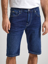 Pepe Jeans Modré pánské džínové kraťasy Pepe Jeans