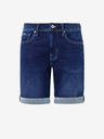 Pepe Jeans Modré pánské džínové kraťasy Pepe Jeans