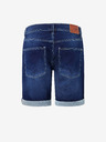 Pepe Jeans Modré pánské džínové kraťasy Pepe Jeans