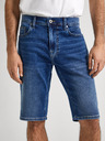 Pepe Jeans Modré pánské džínové kraťasy Pepe Jeans