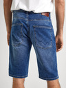 Pepe Jeans Modré pánské džínové kraťasy Pepe Jeans