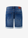 Pepe Jeans Modré pánské džínové kraťasy Pepe Jeans