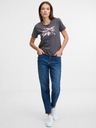 Pepe Jeans Šedé dámské tričko s potiskem Pepe Jeans