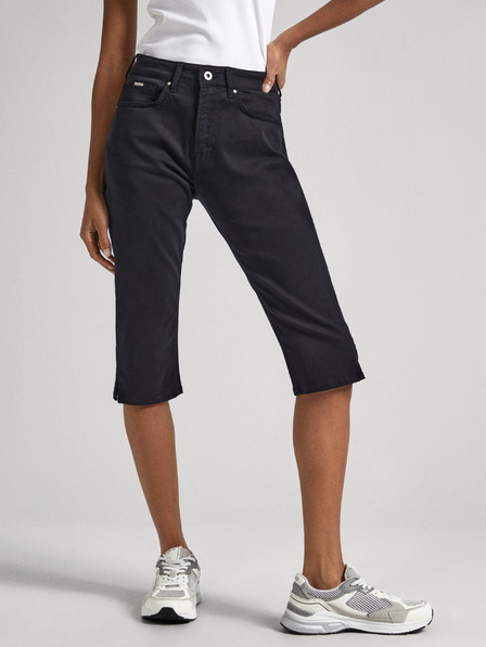 Pepe Jeans Černé dámské džínové kraťasy Pepe Jeans
