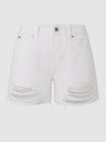 Pepe Jeans Bílé dámské kraťasy Pepe Jeans