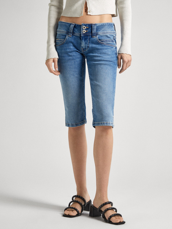 Pepe Jeans Modré dámské kraťasy Pepe Jeas