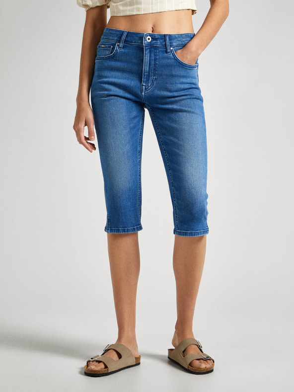 Pepe Jeans Modré dámské kraťasy Pepe Jeans