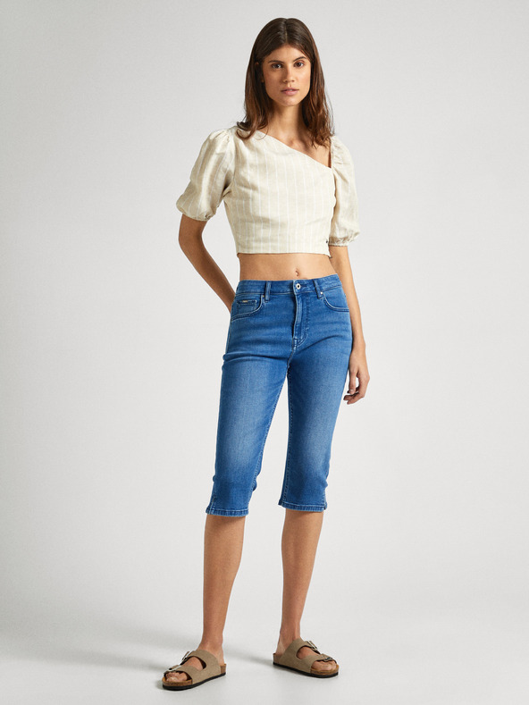 Pepe Jeans Modré dámské kraťasy Pepe Jeans