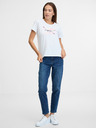 Pepe Jeans Bílé dámské tričko s potiskem Pepe Jeans