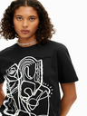Desigual Černé dámské tričko Desigual