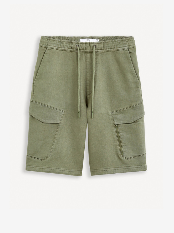 Celio Khaki pánské kraťasy cargo Celio Gojogbm