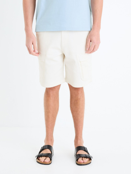 Celio Krémové pánské kraťasy cargo Celio Gojogbm