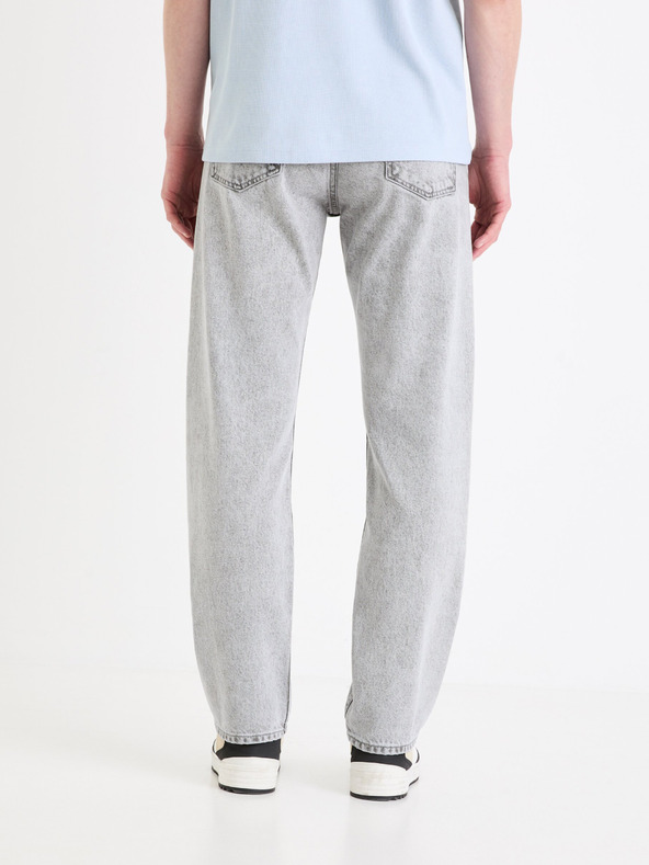Celio Šedé pánské džíny Celio C15 straight Fodroit 30