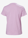 Helly Hansen Světle fialové dámské tričko HELLY HANSEN HH Logo T-Shirt 2.0