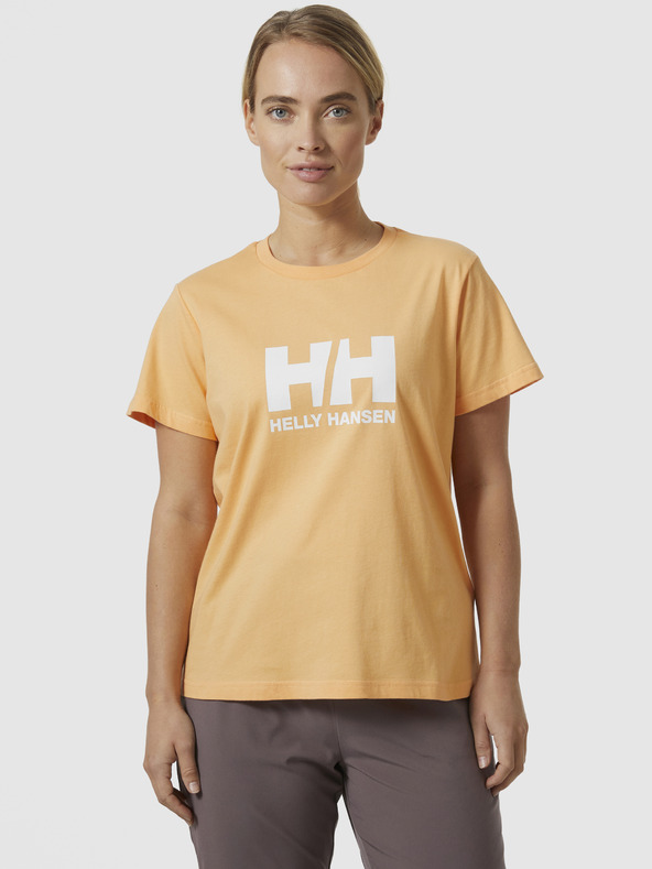 Helly Hansen Oranžové dámské tričko HELLY HANSEN HH Logo T-Shirt 2.0
