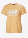 Helly Hansen Oranžové dámské tričko HELLY HANSEN HH Logo T-Shirt 2.0