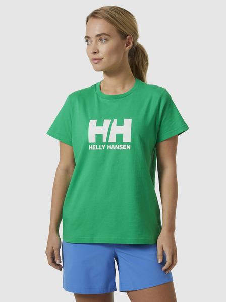 Helly Hansen Zelené dámské tričko HELLY HANSEN HH Logo T-Shirt 2.0
