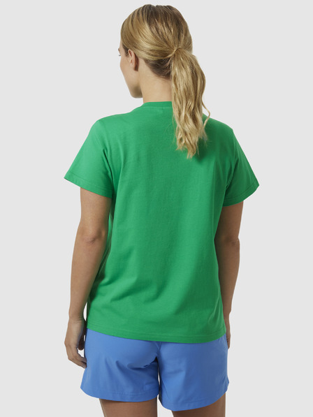 Helly Hansen Zelené dámské tričko HELLY HANSEN HH Logo T-Shirt 2.0
