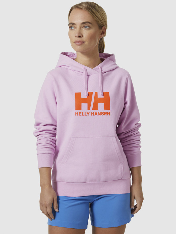 Helly Hansen Růžová dámská mikina s kapucí HELLY HANSEN HH Logo Hoodie 2.0