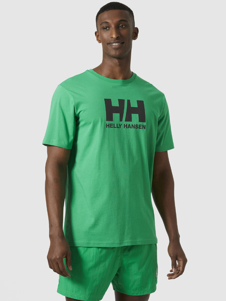 Helly Hansen Zelené pánské tričko HELLY HANSEN HH® Logo