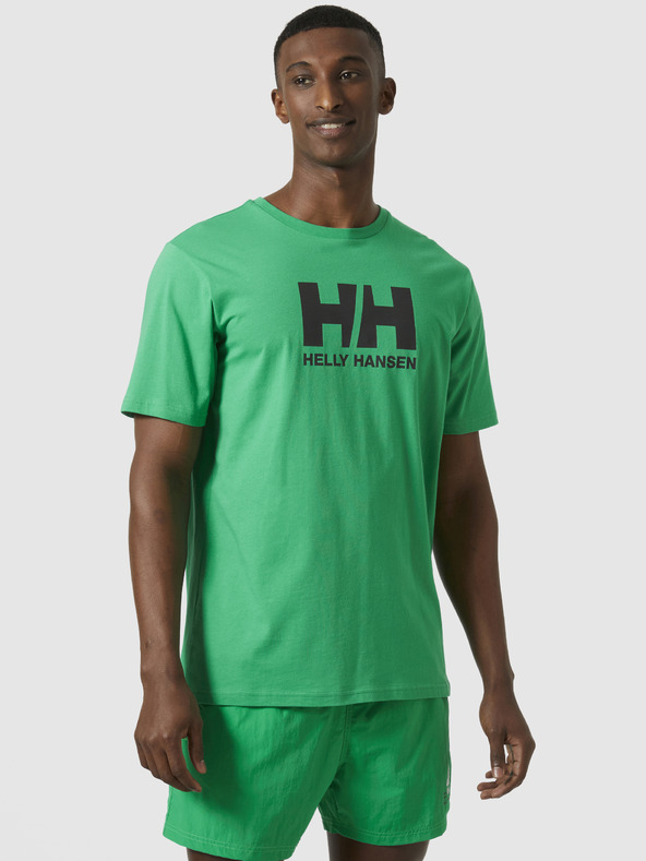 Helly Hansen Zelené pánské tričko HELLY HANSEN HH® Logo