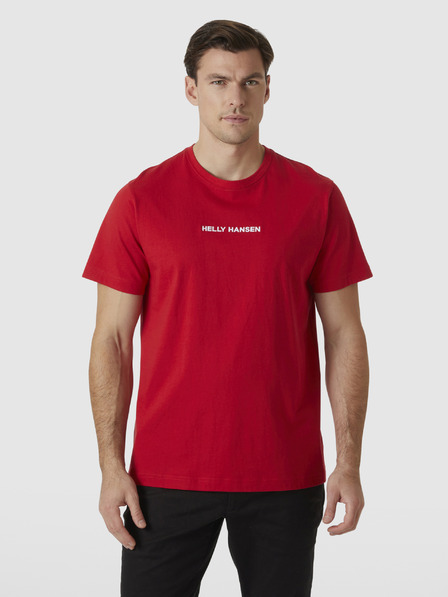 Helly Hansen Červené pánské tričko HELLY HANSEN Core T-Shirt
