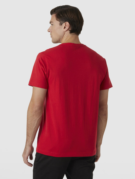 Helly Hansen Červené pánské tričko HELLY HANSEN Core T-Shirt
