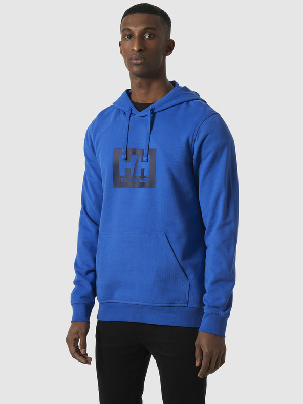 Helly Hansen Modrá pánská mikina s kapucí HELLY HANSEN HH Box Hoodie Helly
